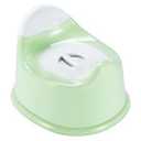 green potty train toilet with lid