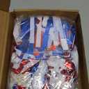 3P Red Blue White Foil Fringe Metallic Tassel Streamers Banner Tassel Garland for Parade Floats, Bachelorette, Wedding, Birthday, Halloween, Christmas, Bridal/Baby Shower Party Decorations