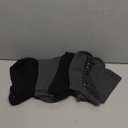 Non Slip Grip Socks for Men, 4 Pairs Mens Grippy Pilates Yoga Hospital Gym Athletic Running Crew Socks (9-12, 4 Pairs-2 Black+2 Dark Grey)