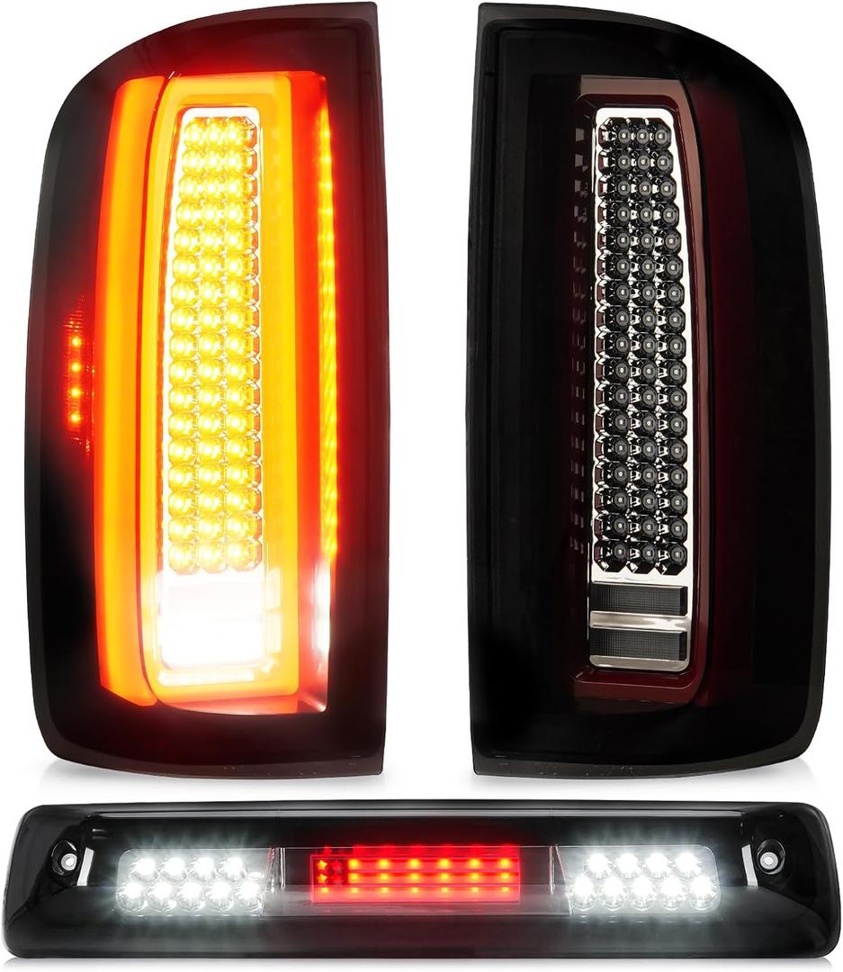 Tresound Tail Light + 3rd Brake Cargo Lamp for 2015-2022 Chevy Colorado & GMC Canyon, Third High Mount Stop Light Rear LED Taillight, GM2800270 84169778 84169777 GM2801270 84630993