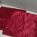 Encasa XO Velvet Throw Pillow Covers 18x18 in (45x45 cm) - Maroon - No Inserts, Pack of 2 Cases | Solid Plain Dyed Soft & Smooth, Square Decorative Cushion Covers for Living & Bedroom