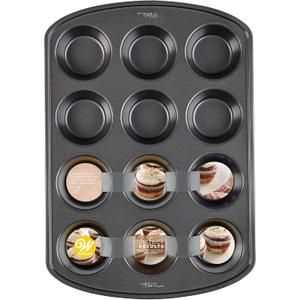 Wilton Muffin Cupcake Pans 12 Cavity Each Pan Non-Stick