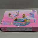 Glam Deluxe Doll Pool Playset with 7 Pcs Accessories, Fits 12 Inch Dolls, Kids Gifts for 3 to 8 Year Olds Girls, Bath Toys for Toddlers, Birthday & Xmas Gift for Girls & Kids Aged 3+