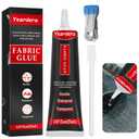 Yeardera Fabric Glue, Permanent, Clear, Washable Adhesive for Clothing, Patches, Leather, Cotton, Denim, Polyester, Flannel, and All Fabrics (Fabric Glue 25ml)
