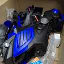 Kids Ride On Motorcycle, 6V Battery Powered Electric Motorcycle, w/Treaded Tires, Horn, Working Headlight, Music, Training Wheels, Stable Ride On Toys for Kids Toddler Boys Girls 3-6, Blue