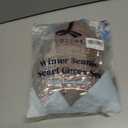 Winter Hat Scarf Gloves Set,Fleece Lined Pom Pom Beanie Hat Warm Knit Long Scarf Touchscreen Gloves Winter Gifts for Women (Brown)