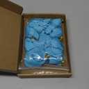 MECCANIXITY 16 Pcs Fabric Roses, 2 Inch Lapel Pin for Men Satin Rose Artificial Flowers for DIY Crafting Accessories Sewing Wrapping Wedding Gift Decoration, Light Blue