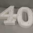 Led Light Up Numbers, 40th Birthday Decorations, Marquee Numbers Lights, Battery Powered Light Up Sign for 30 Decor Party (White)