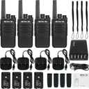 Retevis RT68 Two Way Radios Long Range,Walkie Talkies for Adults Rechargeable with 5 Port USB Charging Station,Portable FRS Two-Way Radios Hunting Outdoors Hiking Road Trips(4 Pack)