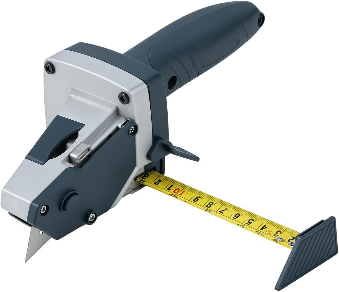 QWORK Board Cutting Tool, Board Cutter with 16 Feet Tape Measure & 5 Cutter for Measure and Mark Wood