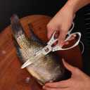 Heavy duty kitchen scissors 2-pack,High Stainless Steel sharp blade,Dishwasher safe meat scissors Cooking shear for Chicken Fish Meat Color RED