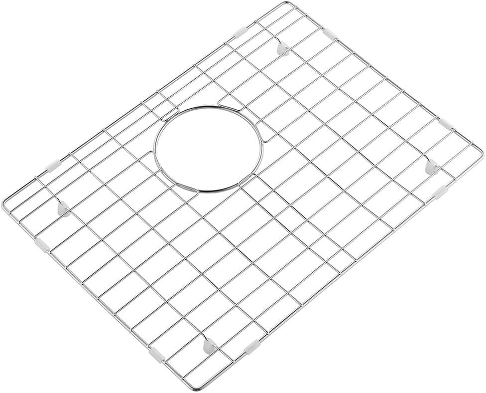 19.1 in. x 14.1 in. Rear Drain Kitchen Sink Bottom Grid with Supersoft Silicone Feet in 304 Grade Stainless Steel