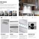 36 in. Delta Coll Ducted Under Cabinet Range Hood, Mesh Filters, Stainless
Cosmo COS-5MU36 Reusable Filters, LED Lighting, Push Button Controls, 3 Fan Speeds, Slim Profile, Top or Rear Venting