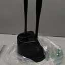 MR.SIGA Toilet Plunger and Bowl Brush Combo for Bathroom Cleaning, Black, 1 Set (One Size)