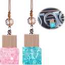 2 x L'odeur Vill Car Fresheners, 2Pack Vent Clips Car Diffuser, Up to 180 Days Hanging Air Freshener - Jasmine & Lily and Miss Coco