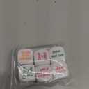 Hanaive 6 Pcs Drinking Dice Bar Rolling Decider Bachelorette Party Game Drunk Frenzy for Adults Party Family Friends Gathering Adult Favor Games(Basic Dice,White)