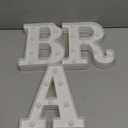 BAR - Illuminated Marquee Bar Sign - Lighted LED Marquee Word Sign - Pre-Lit Pub Sign Light Battery Operated (23.03-in x 8.66-in) (White)