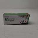 PREXTEX 50 Ct. Multi-Color Christmas Tree Lights with Green Wire - 10 Ft String Lights for Indoor and Outdoor Use - Multicolor Incandescent Christmas Tree Decoration with End-to-End Connectors