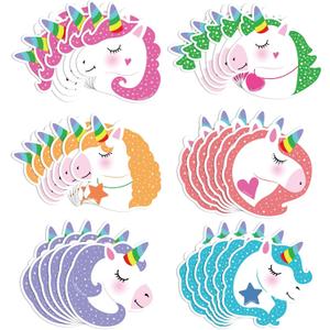 Outus 36 Pieces Unicorn Valentines Day Cards for Kids 6 Style Unicorn Scents Scratch and Sniff Greeting Cards for Boys Girls Exchange Gifts School Classroom Supplies Valentines Party Favors