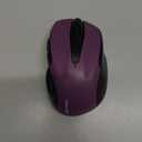 TECKNET Wireless Mouse, 2.4G Ergonomic Optical Mouse, Computer Mouse for Laptop, PC, Computer, Chromebook, Notebook, 6 Buttons, 24 Months Battery Life, 2600 DPI, 5 Adjustment Levels - Purple