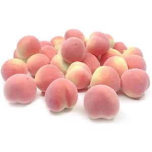 Mini Artificial Peach Fake Peach Fruit Small Simulation Lifelike for Home Cabinet Table Party Decoration Photography Prop, 20 Pcs