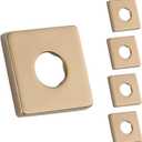 5-Pack RP51034CZ Shower Faucet Flange, Compatible with Delta Shower Arm & Drain System- Champagne Bronze Square Flange,Leak-Proof Stainless Steel Flange