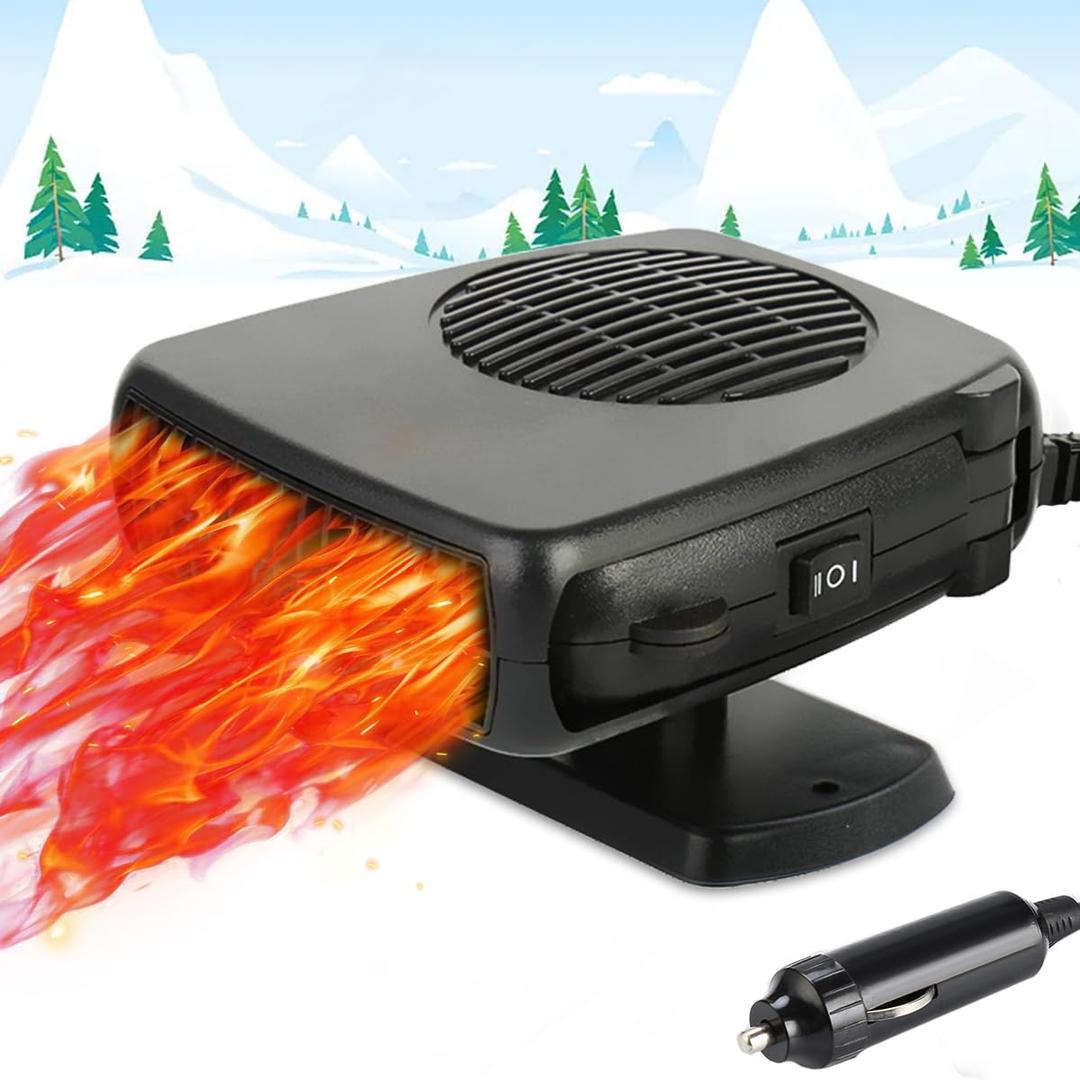 12 Volt Car Heater, Portable Heater for Car Defroster, car Heater That Plugs into Cigarette Lighter