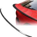 Spoiler Wing Compatible with Tesla Model Y 2020 2021 2022 2023 2024 Rear Trunk Lip Tail Lid Accessories ABS Strong Adhesive Glossy Carbon Fiber Style