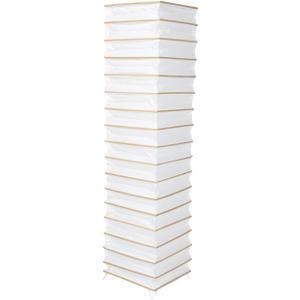 Uonlytech Paper Floor Lamp Shades Nordic Style Table Lampshades Barrel Chandelier Light Cover Protector for Home Hotel Bedside Desk Floor Lamp, Beige