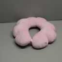 Sexysamba Flower Travel Neck Pillows for Airplanes Breathable Cotton U-Shaped Neck Pillow for Kids & Adults Head Neck Chin Support Rest Pillow for Traveling, Car, Train, Bus, Recline, Home, Office, Pink