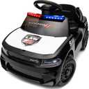 Licensed Dodge Police Electric Ride on Car for Toddlers 1-3 w/Lights & Horn, 30.71 x 16.54 x 17.32 inches