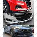 Front Lip Compatible with 2021-2022 Honda Accord 10.5th Gen, JDM Bumper Air Dam Lower Chin Spoiler Splitter Protection Body Kit (Glossy Black)