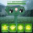 2026 Sonic Fortress Pro Deer Repellent Solar Ultrasonic Animal Deterrent Devices Outdoor Squirrel Repellent Cat Deterrent with IP65 Motion Sensor to Scare Raccoon Rabbit Dog Skunk for Garden (2)