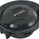 CARMOCAR Fuel Filler Door Cap Carbon Fibre Replacement for 2008-2023 Dodge Challenger fuel tank filler door cover 68250120AA