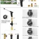 Washer Gun,High Pressure Washer Handheld Power Washer,Garden Hose Nozzle with 360 Rotating Nozzle,3 Spray Modes,Handheld Jet Nozzle Power Washer for Garden Hose - Fit with U.S. 3/4In Threaded Hoses