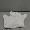 SUUKSESS Women Off the Shoulder Long Sleeve Bodysuit Double Lined Thong Bodysuit (Small, Cream White)