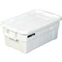 Brute® Totes with Lid, 28" x 18" x 11", White