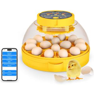 16 Egg incubator with automatic egg turning and humidity control,Incubators for hatching eggs,Incubator for chicken eggs,Duck,Quail, Pigeon,Intelligent Temperature, Egg Candler and Humidity Control