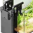 AQUASMITH Hang on Back Aquarium Filter,No-Hum Whisper-Quiet for 25-35 Gal | 172GPH Small Canister Filter,Multi-Layered Filtration,Bottom Anti-Dry Burn Motor,DIY Extra-Large Filter,Adjustable Flow Rate