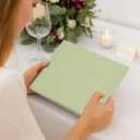 &And Per Se Guest Book for Party, Photo Book, Blank Book and Birthday Guest Book for Special Events, Baby Shower Book to Sign with Blank Lined Pages & Photo Spots (Sage)