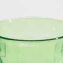 Green Glass Cups, 3.75", 10 Sets