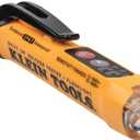 Klein Tools NCVT3P Dual Range Non Contact Voltage Tester, 12 - 1000V AC Pen, Flashlight, Audible and Flashing LED Alarms, Pocket Clip