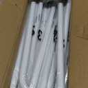 Wedding Welcome Sign Stand, Welcome to our Wedding Sign Holder, White Easel Stand for Sign Poster With Design Bundle & Ground Stakes & Leather Sign Hanging Straps, Linen Sign Stand for Wedding Decor