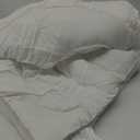 WhatsBedding Feather Down Fiber Comforter,Filled with Feather and Down Fiber, All Season White Luxury Bed Comforter,Ultra Soft 100% Cotton Duvet Insert,King Size 106"x90"