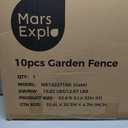 Mars Explo 10 Panels No Dig Decorative Outdoor Garden Fence, 32 in(H) X 23.6 ft(L) Animal Barrier Fencing, Rustproof Portable Fence, Temporary Dog Fence Outdoor for Yard, Outside, Backyard, Patio