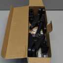 Clip On Solar Motion Lights Outdoor Waterproof, 2 Pack Fence Lights Outside with 36 LEDs, 6000K, Portable Solar Powered Security Light for Fence Garage Camping (Black / 6000K Cool White)