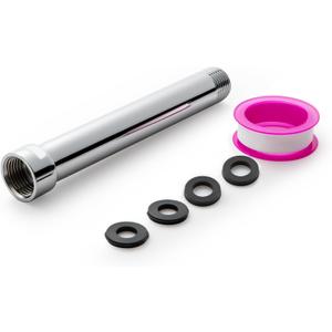 OFFO Shower Head Extension Arm, Shower Arm Extension Shower Head Extender Made of 304 Stainless Steel Shower Pipe Extension, Chrome 6 in