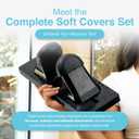 Thrival Deep Tissue Pro Soft Covers - Durable and Easy to Clean Soft Covers - Fully Adjustable Psoas Muscle Release Tool for Hip Flexor, Back, Glute, Iliacus, and Neck Pain - Black