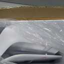 MOPALL Small Bathroom Can with Lid, 3.2 Gallon / 11.5 L Slim Plastic Garbage Bin with Pop-Up Lid, Mini Waste Basket Can Dog Proof for Kitchen, Bedroom, Office, Laundry, Toilet, Rv, White