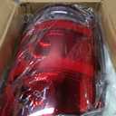 CARMOCAR Tail Lights Assembly Driver Side Compatible with 2007-2013 GMC Sierra 1500,2007-2014 GMC Sierra 2500 HD 3500HD 25958484,GM2800208 Left Tail Light Rear Lamp With Bulbs Harness